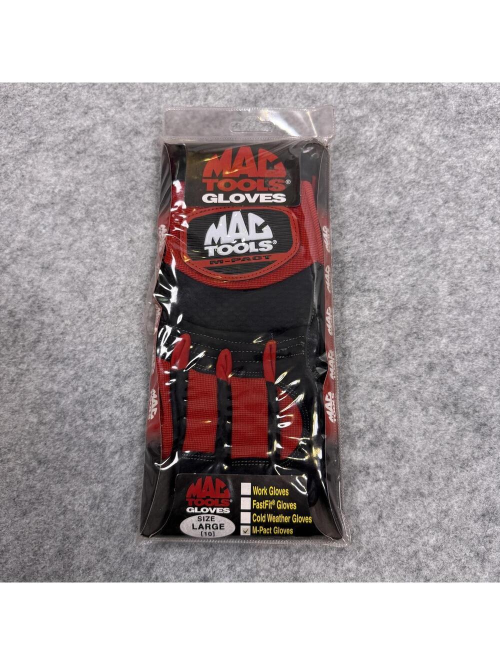 New Mac Tools M-Pact Heavy Duty Work Gloves Red Black Medium Mechanics